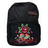 Ed Hardy Scarlet Mesh Eternal Love Backpack - Black ɥϡǥ Хå å