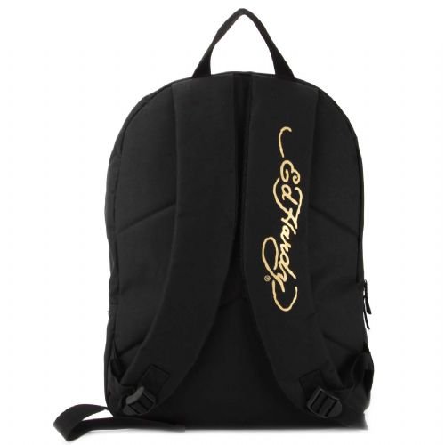 Ed Hardy Josh Embroidered Panther Backpack - Black エドハーディー 