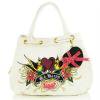 Ed Hardy Harriet Hearts & Flowers Bag - White ɥϡǥ ȡȥХå