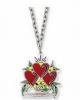 Ed Hardy ɥϡǥ ꡼ ͥå쥹 Triple Heart Love Painted Necklace