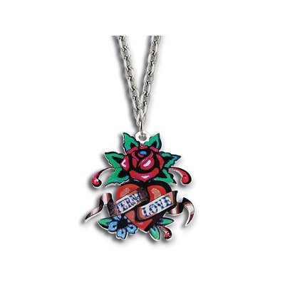 Ed Hardy エドハーディー アクセサリー ネックレス Rose Eternal Love Painted Necklace -  Well-Life Store