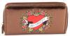 Ed Hardy Floral Laurel Zip Around Wallet - Bronze/EH1PU301FL ɥϡǥ Ĺ