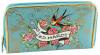 Ed Hardy Bed of Roses Zip Around Wallet - Blue/EH1PPU068BED ɥϡǥ Ĺ