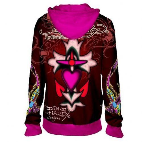 Ed Hardy エドハーディー パーカー Womens Specialty Anchor Cross ...