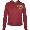 Ed Hardy ɥϡǥ ѡ Womens Tiger Basic Hoodie - Burgundy/EHCR22561TGB