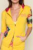 Ed Hardy ɥϡǥ ѡ Womens Lounge Dedicated Heather Hoodie - Mustard/EH8009LMD