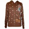 EdHardyɥϡǥ ѡMens Patch Rhinestone Hoodie - Brown/EHCR415MPRBN