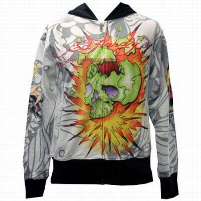 Ed Hardy エドハーディー パーカー Mens Exploding Skull Hoodie