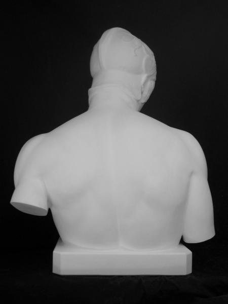 K-122　ボルゲーゼのマルス胸像（台付） - 日本で唯一の石膏像専門ショップ「石膏像ドットコム」