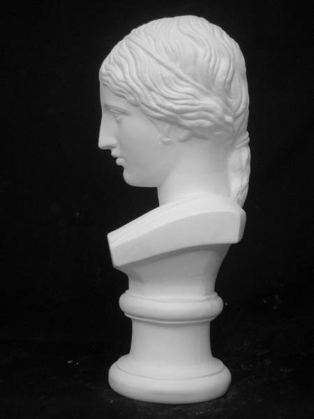 石膏像 ギリシャの少女 胸像 - 彫刻