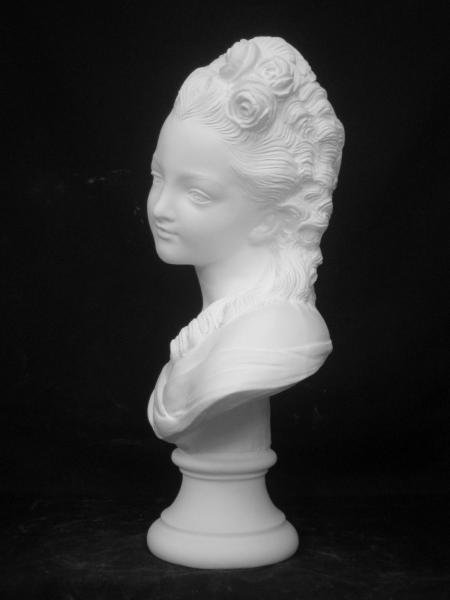 K-180　バラの少女胸像 - 日本で唯一の石膏像専門ショップ「石膏像ドットコム」
