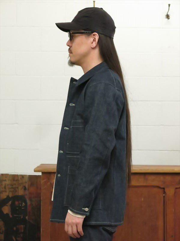 OLD JOE&CO.】オールドジョー RAPEL COLLAR CHORE JACKET (INDIGO RAW