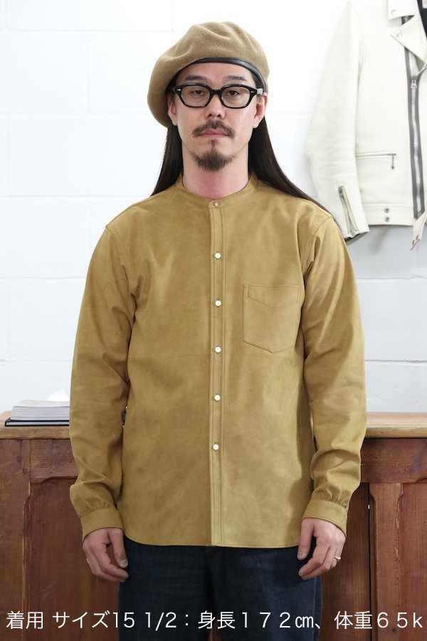 OLD JOE&CO.】オールドジョー STUD BUTTON BAND COLLAR SHIRTS (DUNE