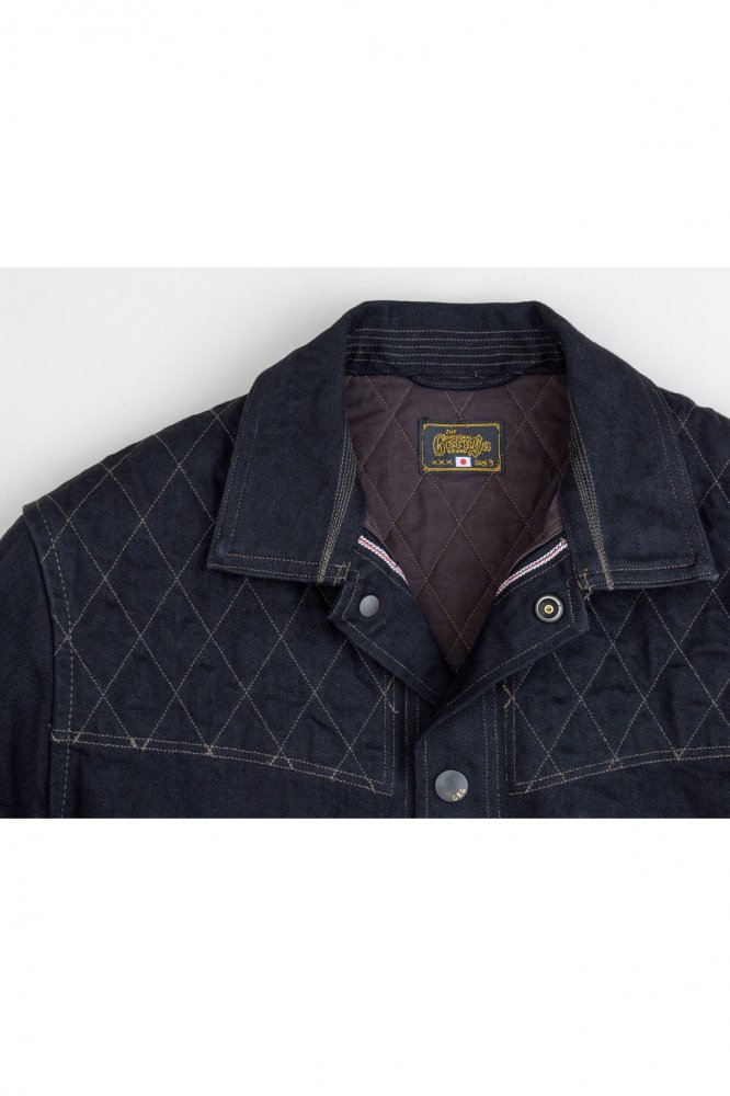 【GERUGA】ゲルガ PADDED DENIM JACKET （BK/BK） - TIGHT