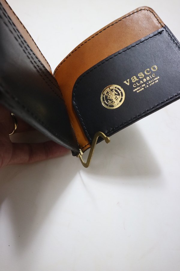 VASCO】ヴァスコ VS-705 LEATHER VOYAGE MONEY CLIP (NERO (BLACK