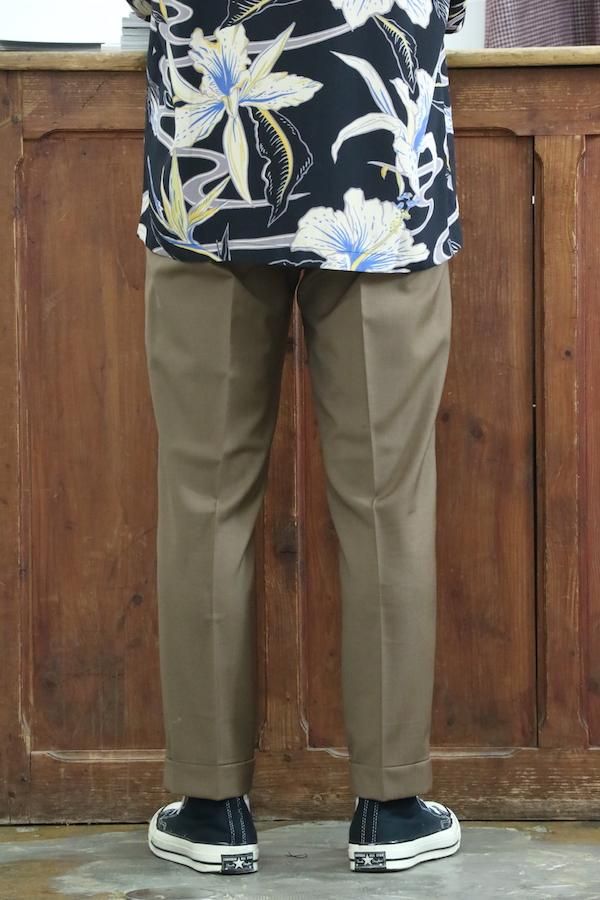 WACKO MARIA】ワコマリア PLEATED TROUSERS ( TYPE-1 ) (BROWN) - TIGHT｜GERUGA/LOST  CONTROL/OLD JOE＆CO./GANGSTERVILLE/GLADHAND/WACKO MARIA/ADDICT CLOTHES正規取扱通販