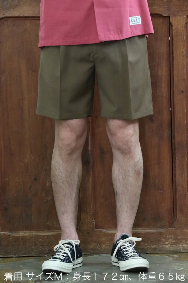 WACKO MARIA】ワコマリア PLEATED SHORT TROUSERS ( TYPE-1 ) (BROWN