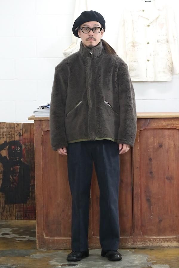 オールドジョー ALPACA SHEARING AVIATOR JACKETフードフードなし