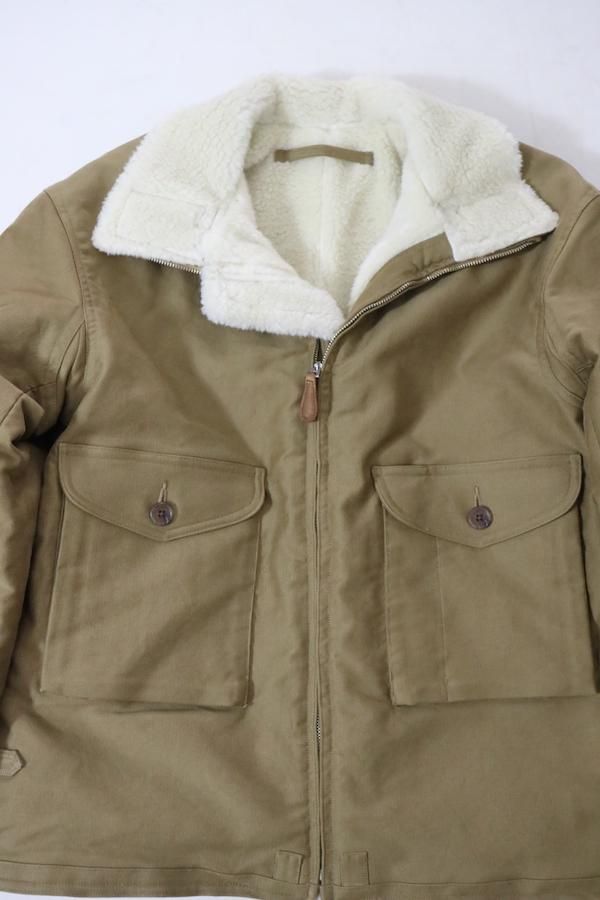 OLD JOE&CO.】オールドジョー ALPACA SHEARING AVIATOR JACKET (SAHARA OLD JOE&CO.】オールドジョー ALPACA SHEARING AVIATOR JACKET (SAHARA