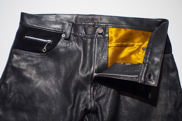 LOSTCONTROL】ロストコントロール Horse Hide 5P Pants (Black