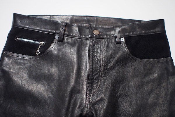 LOSTCONTROL】ロストコントロール Horse Hide 5P Pants (Black