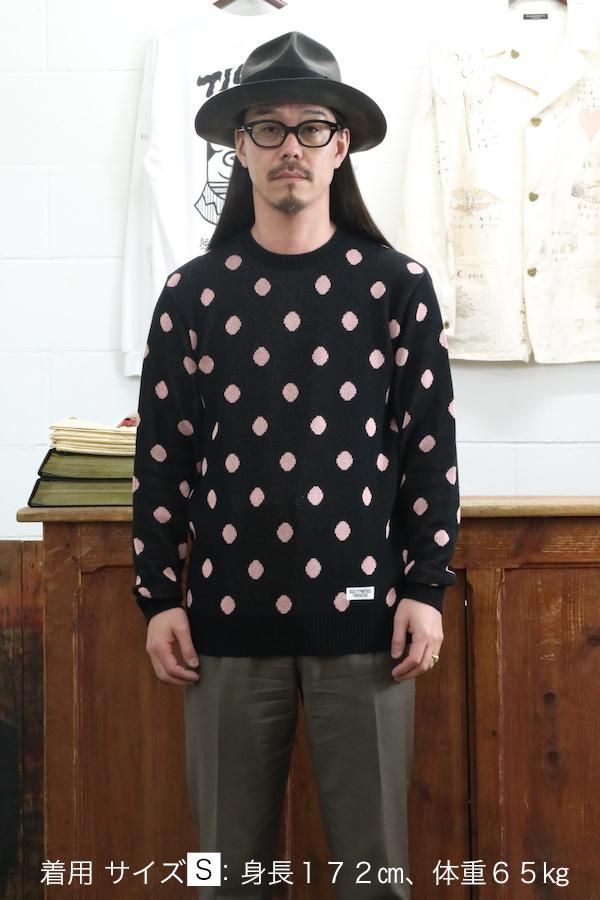 WACKO MARIA DOTS JACQUARD SWEATER　セーター