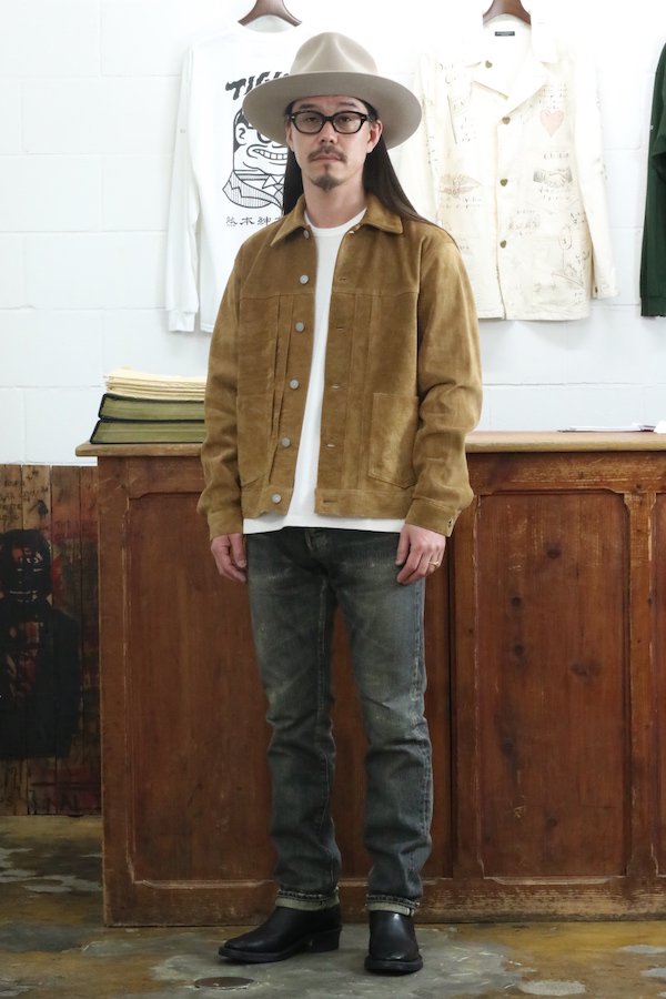 WACKO MARIA SUEDE LEATHER TRUCKER JACKET - ジャケット/アウター