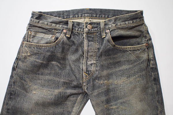 LOSTCONTROL】ロストコントロール Narrow Straight Jeans -Vintage