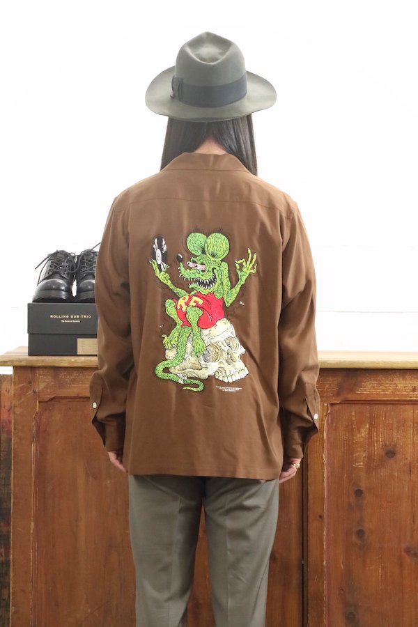 【WACKO MARIA】ワコマリア RAT FINK / TIM LEHI / 50'S SHIRT L