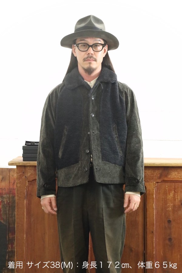 30%OFF SALE セール OLD JOE - BUTTONED FRONT GRIZZLY ジャケット