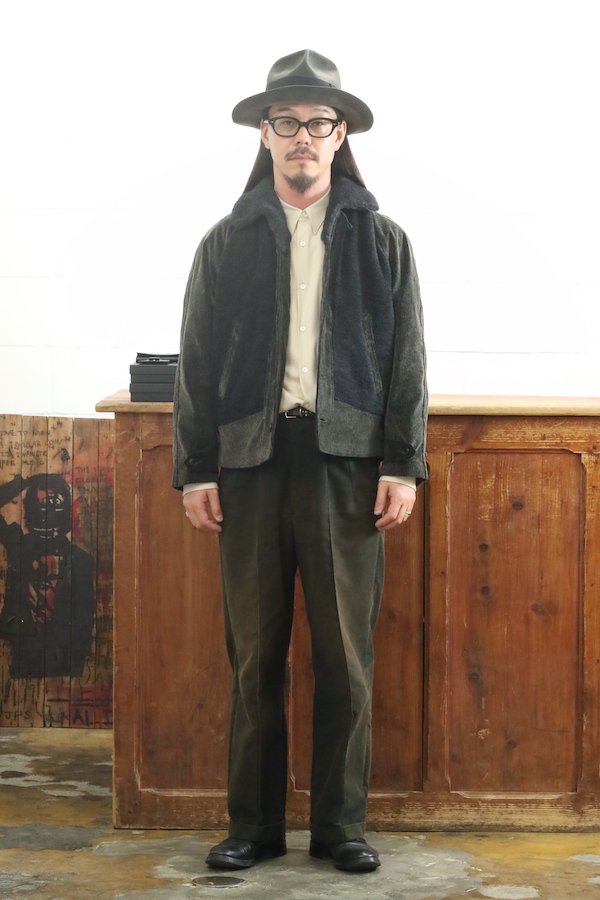 OLD JOE&CO.】オールドジョー BUTTONED FRONT GRIZZLY JACKET (SLATE 