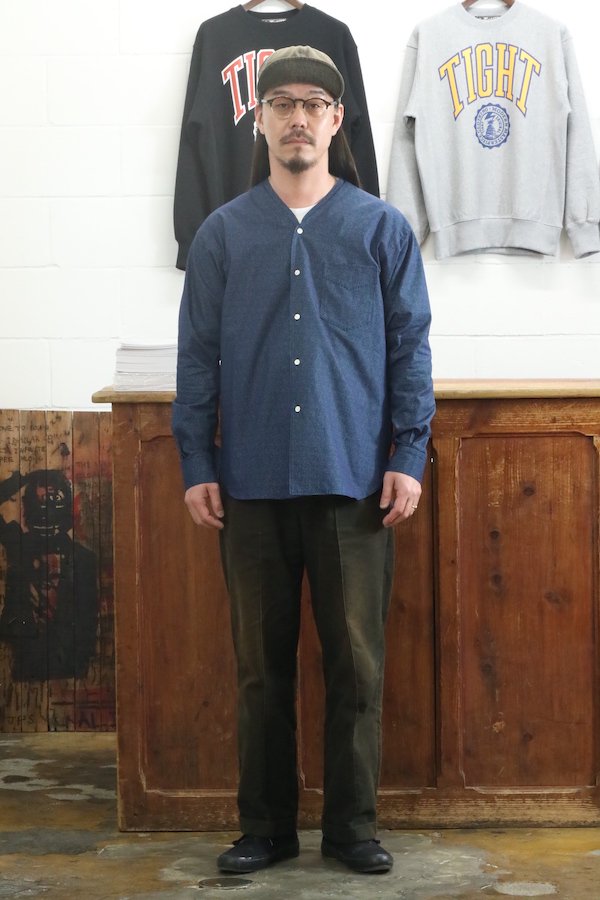 OLD JOE&CO.】オールドジョー ATERIER GILETT SHIRTS (INDIGO DOT