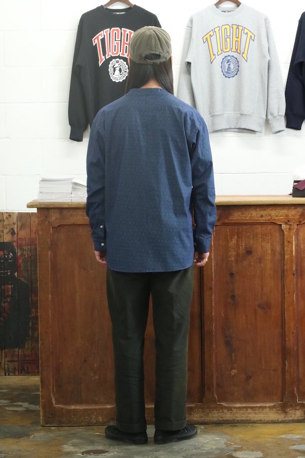 OLD JOE&CO.】オールドジョー ATERIER GILETT SHIRTS (INDIGO DOT