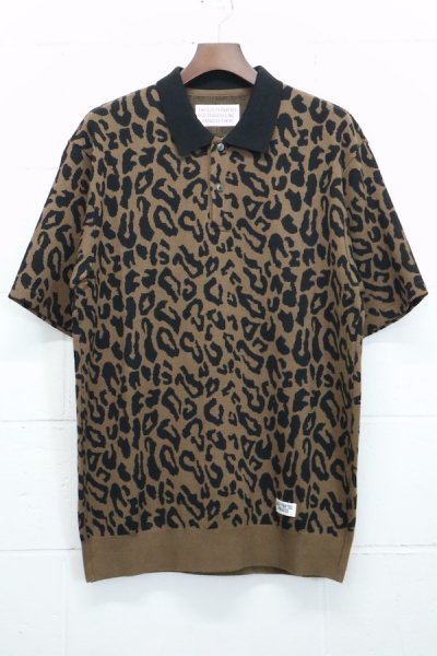 お徳用 WACKO MARIA LEOPARD KNIT PORO SHIRT - comlas.org