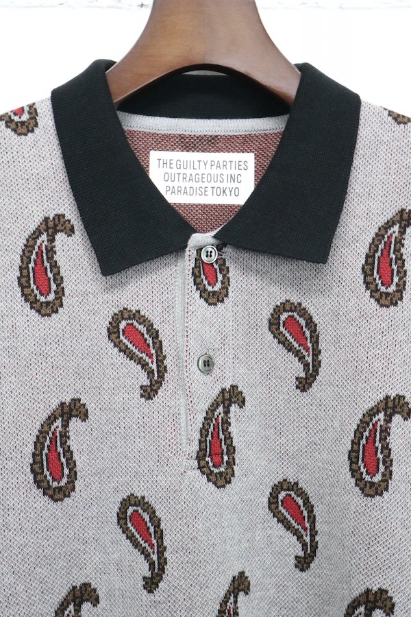 WACKOMARIA PAISLEY KNIT POLO SHIRT www.iqueideas.in