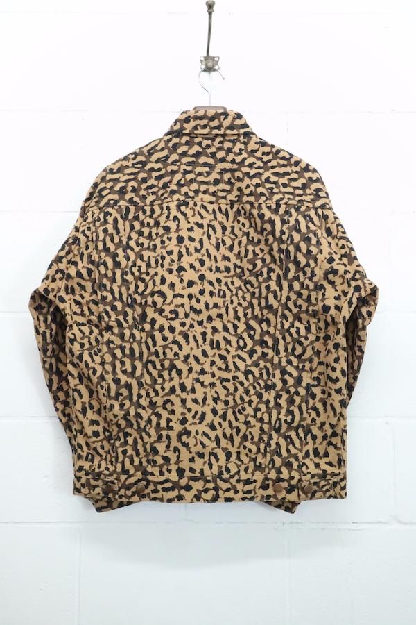 WACKO MARIA】ワコマリア 24MJZ LEOPARD TRUCKER JACKET (BEIGE 