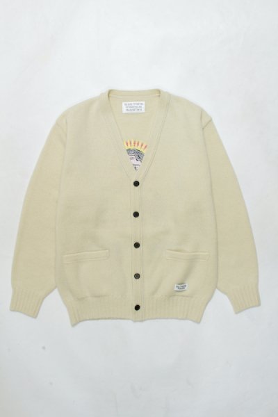 WACKO MARIA】ワコマリア CLASSIC CARDIGAN ( TYPE-2 ) (WHITE