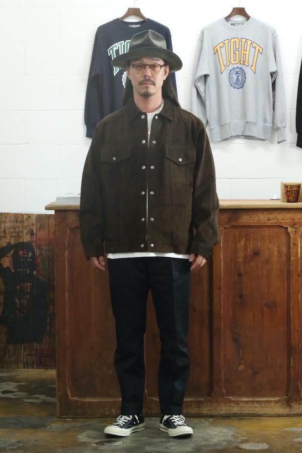 WACKO MARIA】ワコマリア LEATHER TRUCKER JACKET (D-BROWN) - TIGHT