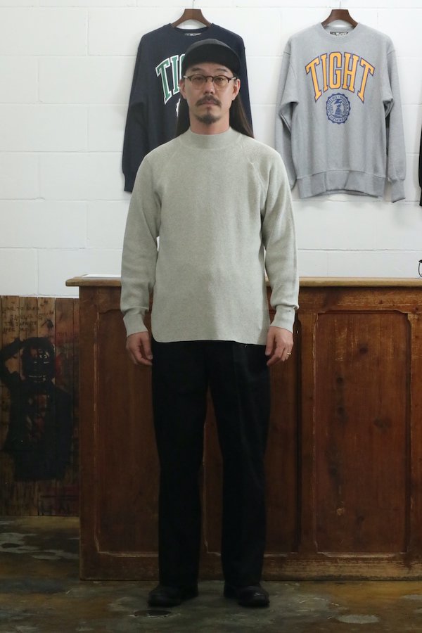 OLD JOE&CO.】オールドジョー HARD TWIST HONEYCOMB WUFFLE MOCK-NECK