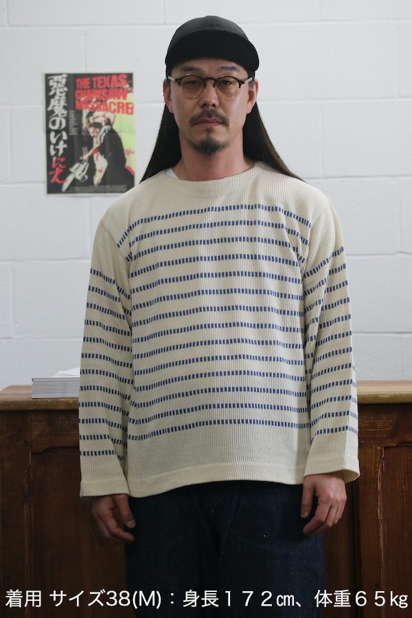 OLD JOE STRIPE BASQUE BOAT NECK SWEATER | nate-hospital.com