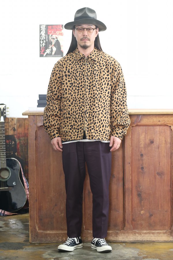 WACKO MARIA】ワコマリア LEOPARD DRIZZLER JACKET (BEIGE) - TIGHT 