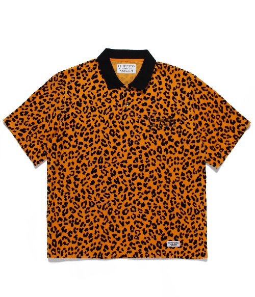 WACKO MARIA】ワコマリア VELOUR POLO SHIRT S/S ( TYPE-2 ) (ORANGE