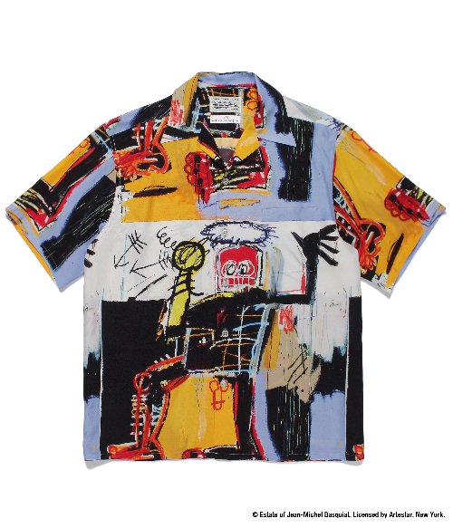 WACKO MARIA】ワコマリア JEAN-MICHEL BASQUIAT / S/S HAWAIIAN SHIRT ( TYPE-1 )  (ONE) - TIGHT｜GERUGA/LOST CONTROL/OLD JOE＆CO./GANGSTERVILLE/GLADHAND/WACKO  MARIA/ADDICT CLOTHES正規取扱通販