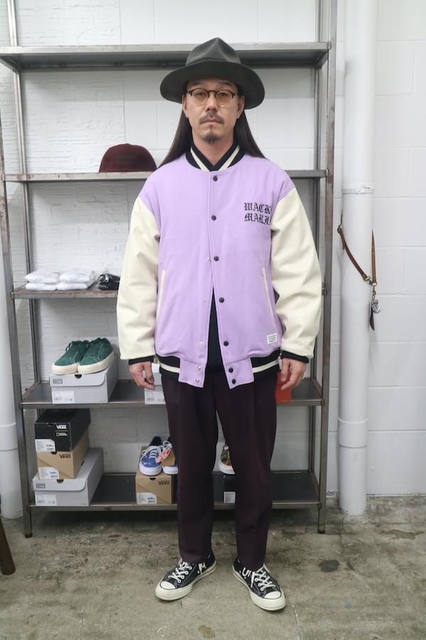 返品保証 【希少】WACKOMARIA LEATHER VARSITY JACKET - ジャケット