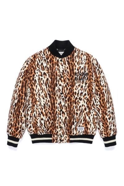 WACKO MARIA】ワコマリア LEOPARD VARSITY JACKET ( TYPE-2 ) (BEIGE