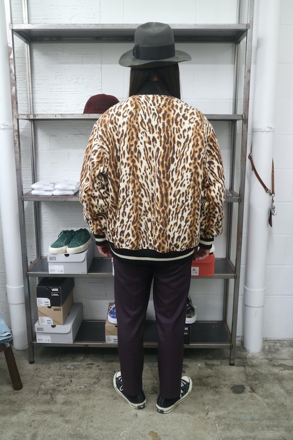 大きい割引 WACKO MARIA MARIA VARSITY LEOPARD VARSITY JACKET 