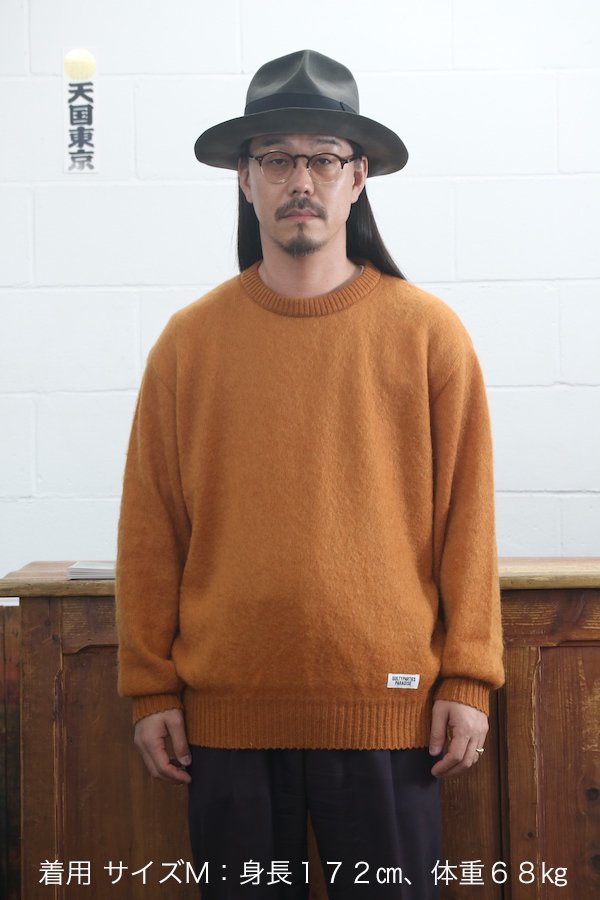 WACKO MARIA】ワコマリア MOHAIR CREW NECK SWEATER (L-BROWN) - TIGHT ...