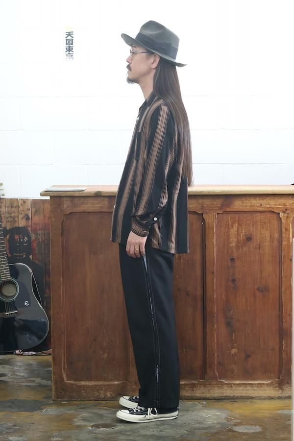 wackomaria Striped Open Collar Shirt L/S | futureofcentrecourt.com