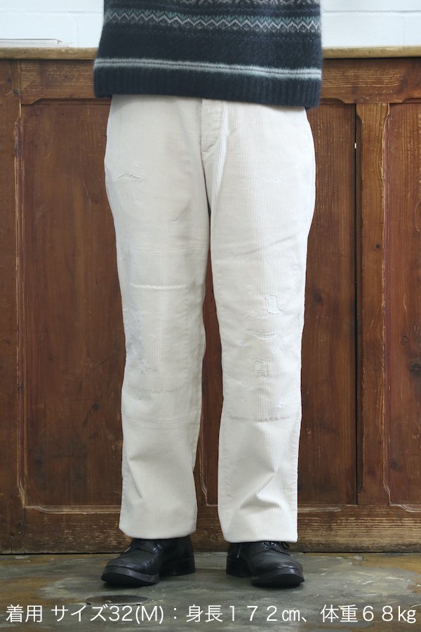 OLD JOE - WADORI MOULDER TROUSER - BONE-