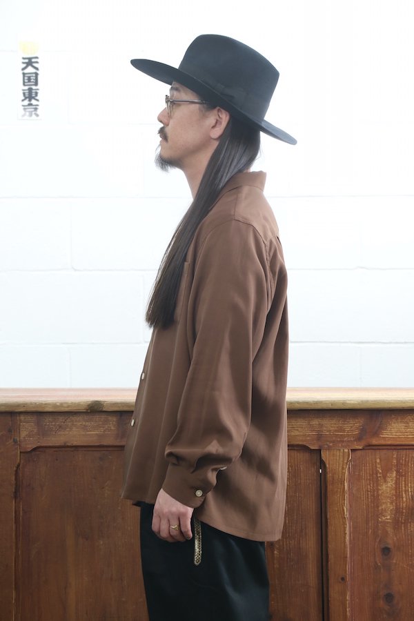 WACKO MARIA】ワコマリア 50'S SHIRT L/S ( TYPE-1 ) (BROWN) - TIGHT